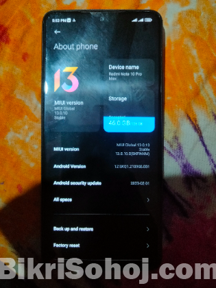 Redmi note 10 pro max